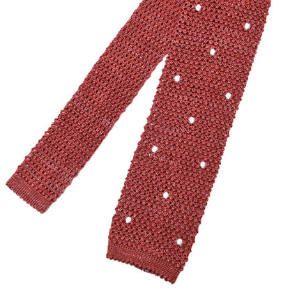 BARBA リネン混コットン ドット柄ネクタイ ニットタイ / cucito a mano 手縫い仕立て｜428526｜GUARDAROBA MILANO OFFICIAL STORE