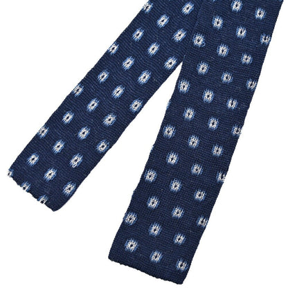 BARBA リネン混コットン 小紋柄ネクタイ ニットタイ / cucito a mano 手縫い仕立て｜428527｜GUARDAROBA MILANO OFFICIAL STORE