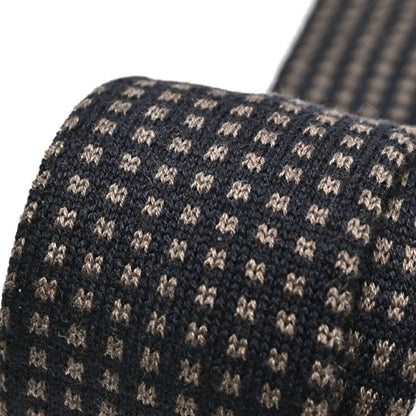 BARBA カシミヤ混シルク 幾何柄ネクタイ ニットタイ / cucito a mano 手縫い仕立て｜428533｜GUARDAROBA MILANO OFFICIAL STORE
