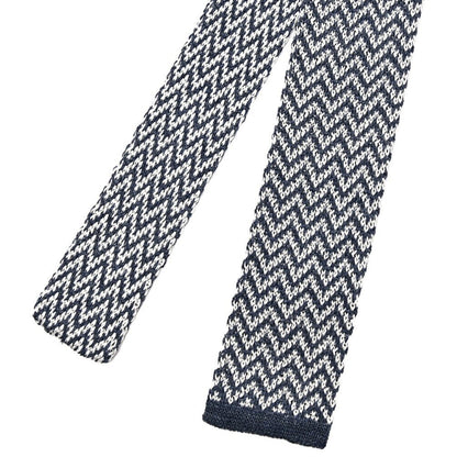 BARBA リネン混シルク ヘリンボーン柄ネクタイ ニットタイ / cucito a mano 手縫い仕立て｜428536｜GUARDAROBA MILANO OFFICIAL STORE