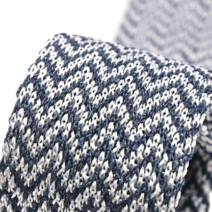 BARBA リネン混シルク ヘリンボーン柄ネクタイ ニットタイ / cucito a mano 手縫い仕立て｜428536｜GUARDAROBA MILANO OFFICIAL STORE