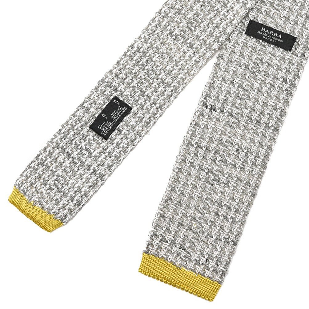 BARBA リネン混シルク 千鳥格子柄ネクタイ ニットタイ / cucito a mano 手縫い仕立て｜428543｜GUARDAROBA MILANO OFFICIAL STORE