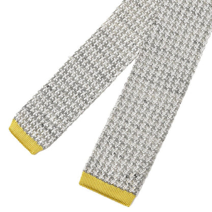 BARBA リネン混シルク 千鳥格子柄ネクタイ ニットタイ / cucito a mano 手縫い仕立て｜428543｜GUARDAROBA MILANO OFFICIAL STORE