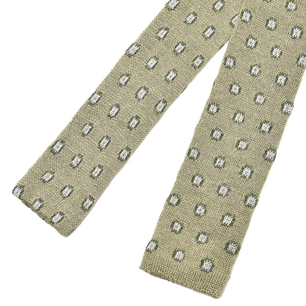 BARBA リネン混コットン 小紋柄ネクタイ ニットタイ / cucito a mano 手縫い仕立て｜428544｜GUARDAROBA MILANO OFFICIAL STORE
