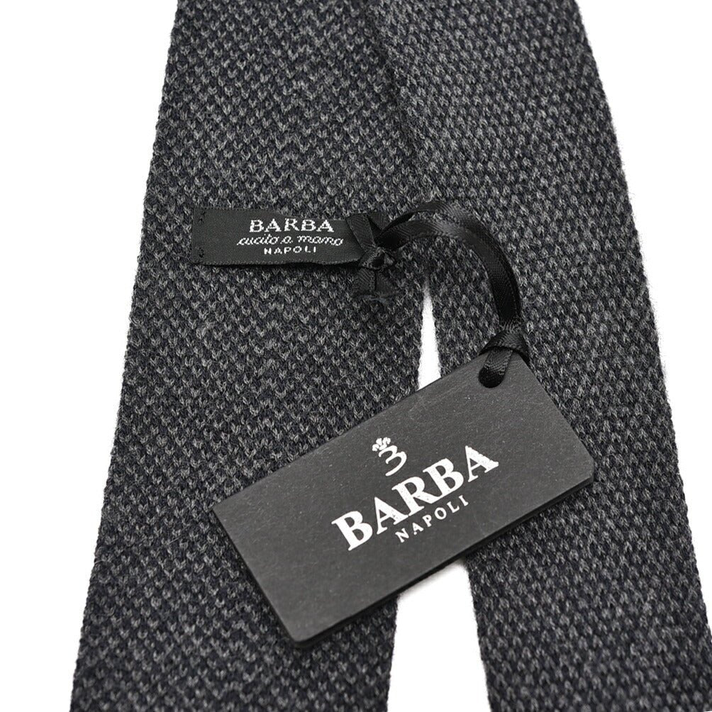BARBA カシミヤ混シルク ネクタイ ニットタイ / cucito a mano 手縫い仕立て｜428549｜GUARDAROBA MILANO OFFICIAL STORE