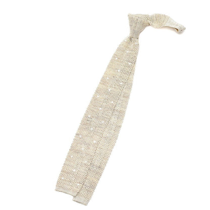 BARBA リネン混コットン ドット柄ネクタイ ニットタイ / cucito a mano 手縫い仕立て｜428555｜GUARDAROBA MILANO OFFICIAL STORE