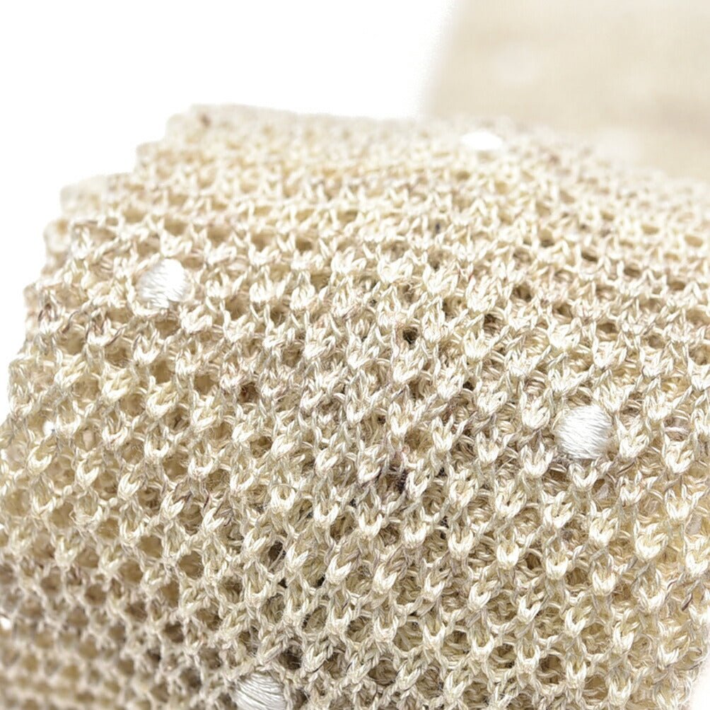 BARBA リネン混コットン ドット柄ネクタイ ニットタイ / cucito a mano 手縫い仕立て｜428555｜GUARDAROBA MILANO OFFICIAL STORE