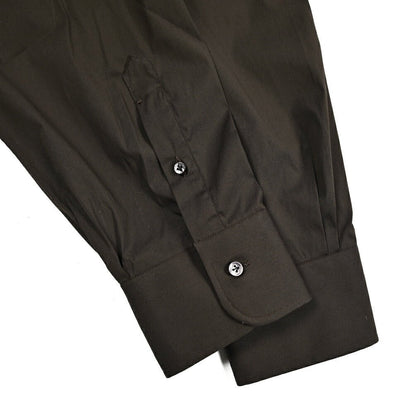 BARBA ストレッチコットン ホリゾンタルカラーシャツ / cucito a mano 手縫い仕立て｜435715｜GUARDAROBA MILANO OFFICIAL STORE