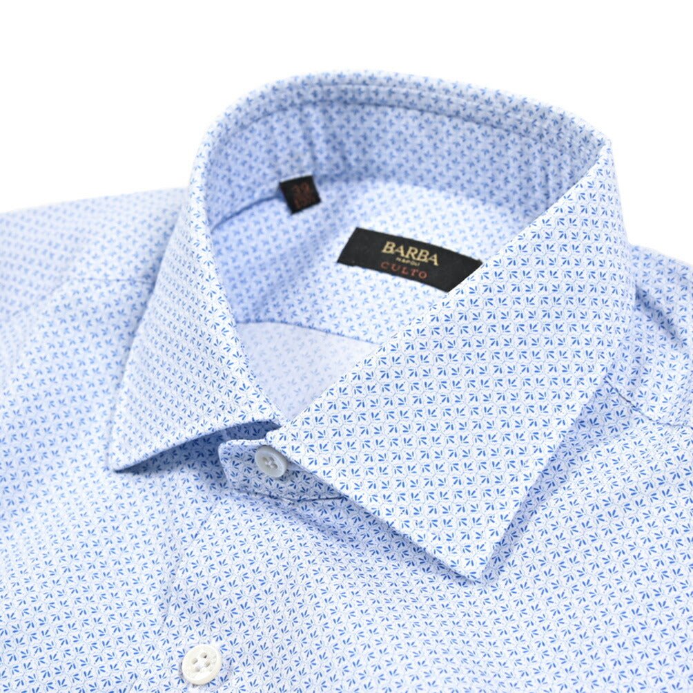 BARBA CULTO コットン100% ワイドカラードレスシャツ｜435592｜GUARDAROBA MILANO OFFICIAL STORE
