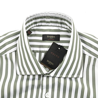 BARBA CULTO コットン100% ホリゾンタルカラーシャツ｜435713｜GUARDAROBA MILANO OFFICIAL STORE