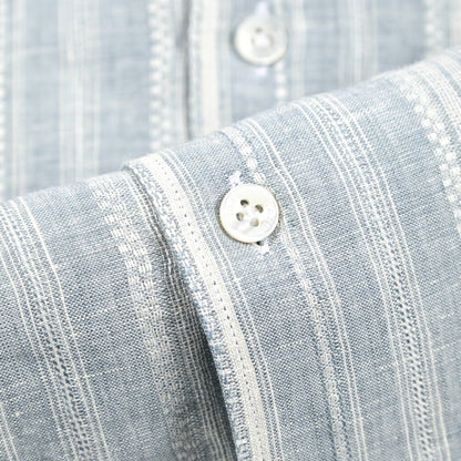 BARBA CULTO リネン100% スキッパーカラーシャツ 開襟シャツ｜435721｜GUARDAROBA MILANO OFFICIAL STORE