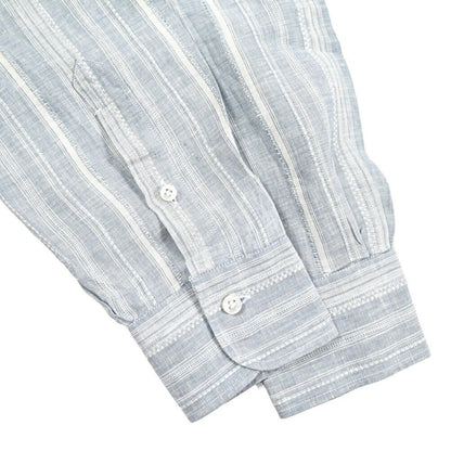 BARBA CULTO リネン100% スキッパーカラーシャツ 開襟シャツ｜435721｜GUARDAROBA MILANO OFFICIAL STORE