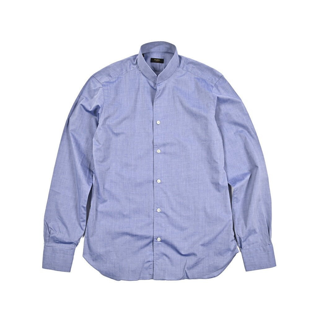 BARBA CULTO コットン100% スタンドカラースキッパーシャツ｜435724｜GUARDAROBA MILANO OFFICIAL STORE