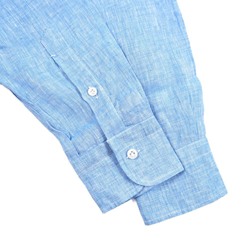 BARBA CULTO リネン100% スキッパーカラーシャツ 開襟シャツ｜435725｜GUARDAROBA MILANO OFFICIAL STORE