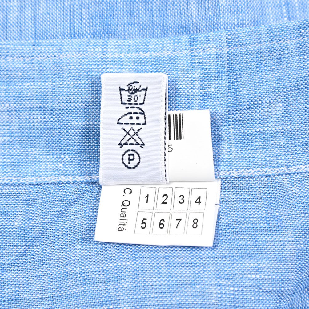 BARBA CULTO リネン100% スキッパーカラーシャツ 開襟シャツ｜435725｜GUARDAROBA MILANO OFFICIAL STORE