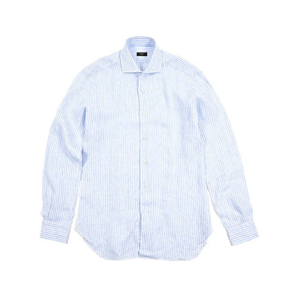 BARBA CULTO リネン100% ホリゾンタルカラーシャツ｜435734｜GUARDAROBA MILANO OFFICIAL STORE