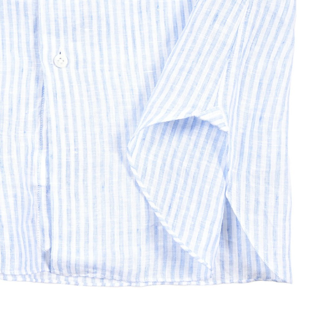 BARBA CULTO リネン100% ホリゾンタルカラーシャツ｜435734｜GUARDAROBA MILANO OFFICIAL STORE