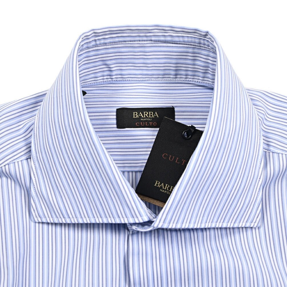 BARBA CULTO コットン100% ホリゾンタルカラーシャツ｜435745｜GUARDAROBA MILANO OFFICIAL STORE