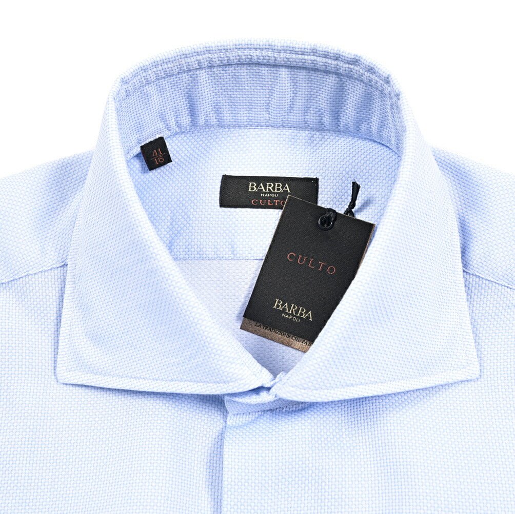 BARBA CULTO コットン100% ホリゾンタルカラーシャツ｜435752｜GUARDAROBA MILANO OFFICIAL STORE