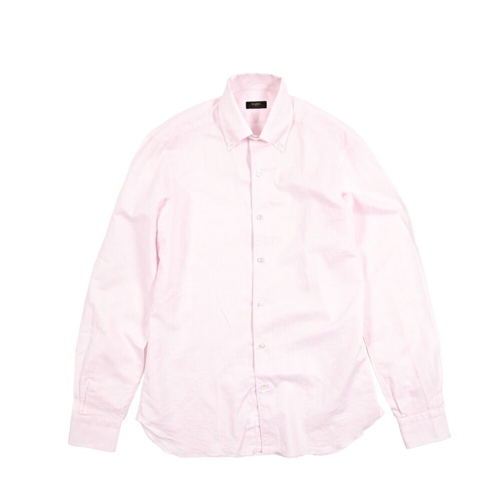 BARBA CULTO リネン混コットン ボタンダウンシャツ｜435703｜GUARDAROBA MILANO OFFICIAL STORE