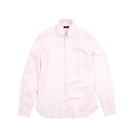 BARBA CULTO リネン混コットン ボタンダウンシャツ｜435703｜GUARDAROBA MILANO OFFICIAL STORE
