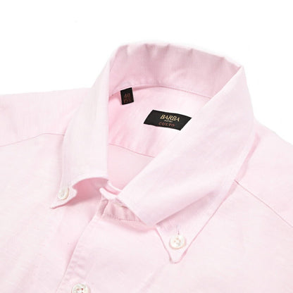 BARBA CULTO リネン混コットン ボタンダウンシャツ｜435703｜GUARDAROBA MILANO OFFICIAL STORE