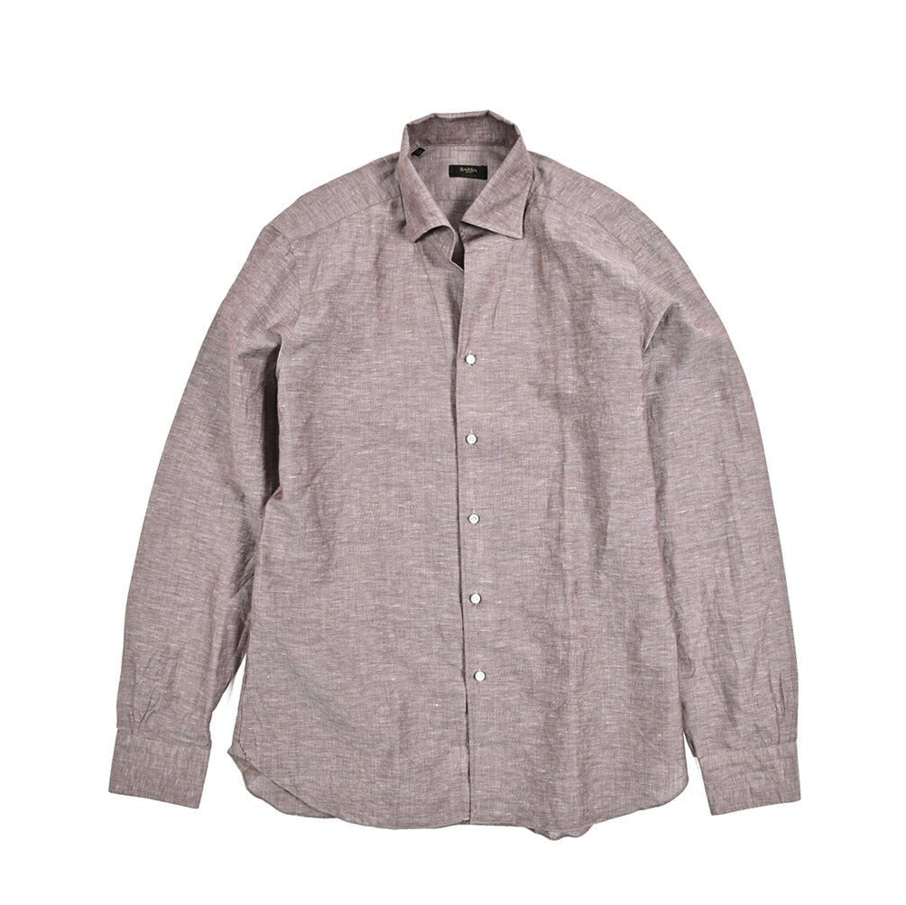 BARBA CULTO コットン混リネン スキッパー カラーシャツ 開襟シャツ｜435704｜GUARDAROBA MILANO OFFICIAL STORE
