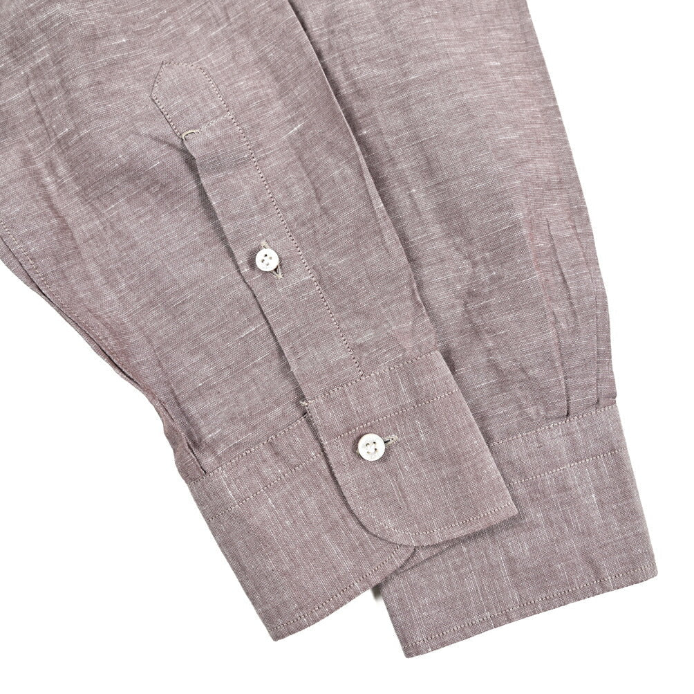 BARBA CULTO コットン混リネン スキッパー カラーシャツ 開襟シャツ｜435704｜GUARDAROBA MILANO OFFICIAL STORE