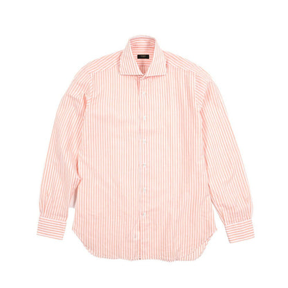 BARBA CULTO リネン混コットン ホリゾンタルカラーシャツ｜435708｜GUARDAROBA MILANO OFFICIAL STORE