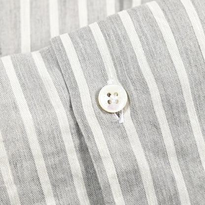 BARBA CULTO リヨセル混コットン ホリゾンタルカラーシャツ｜435709｜GUARDAROBA MILANO OFFICIAL STORE