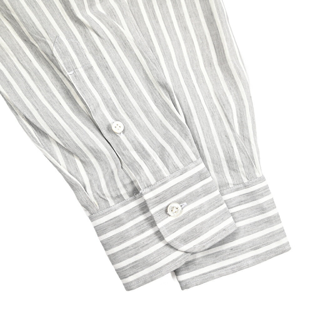 BARBA CULTO リヨセル混コットン ホリゾンタルカラーシャツ｜435709｜GUARDAROBA MILANO OFFICIAL STORE