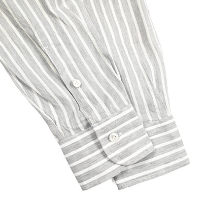 BARBA CULTO リヨセル混コットン ホリゾンタルカラーシャツ｜435709｜GUARDAROBA MILANO OFFICIAL STORE