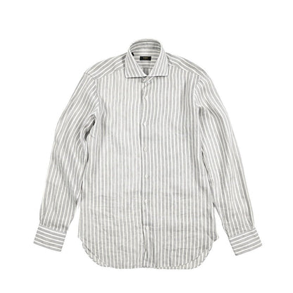 BARBA CULTO リヨセル混コットン ホリゾンタルカラーシャツ｜435709｜GUARDAROBA MILANO OFFICIAL STORE