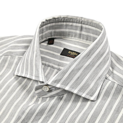 BARBA CULTO リヨセル混コットン ホリゾンタルカラーシャツ｜435709｜GUARDAROBA MILANO OFFICIAL STORE