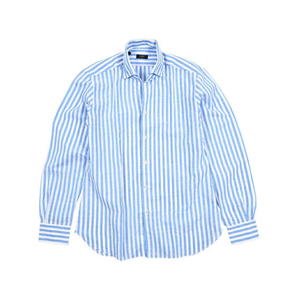 BARBA CULTO リネン混コットン スキッパーカラーシャツ 開襟シャツ｜435722｜GUARDAROBA MILANO OFFICIAL STORE
