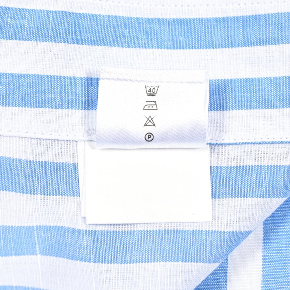 BARBA CULTO リネン混コットン スキッパーカラーシャツ 開襟シャツ｜435722｜GUARDAROBA MILANO OFFICIAL STORE