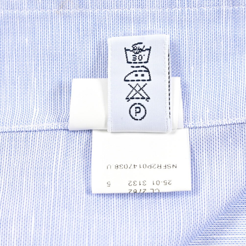 BARBA CULTO リネン混コットン スキッパーカラーシャツ 開襟シャツ｜435723｜GUARDAROBA MILANO OFFICIAL STORE