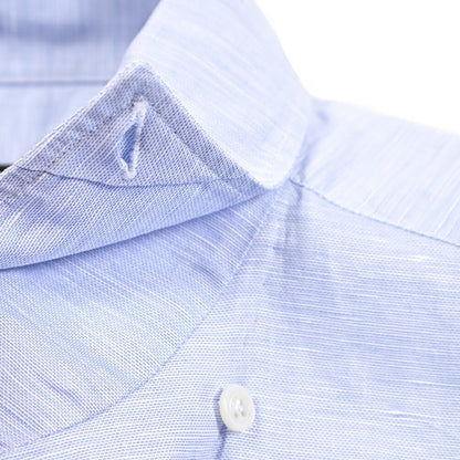 BARBA CULTO リネン混コットン スキッパーカラーシャツ 開襟シャツ｜435723｜GUARDAROBA MILANO OFFICIAL STORE