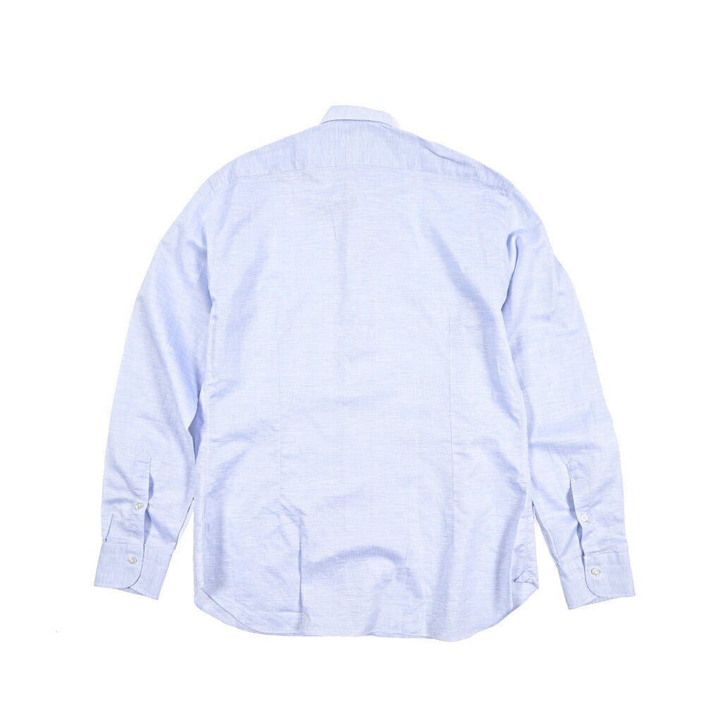 BARBA CULTO リネン混コットン スキッパーカラーシャツ 開襟シャツ｜435723｜GUARDAROBA MILANO OFFICIAL STORE