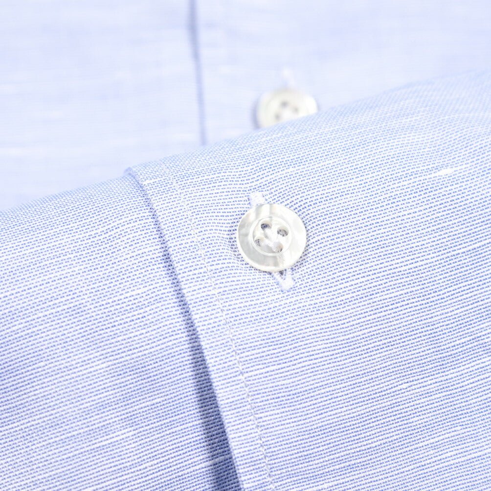 BARBA CULTO リネン混コットン スキッパーカラーシャツ 開襟シャツ｜435723｜GUARDAROBA MILANO OFFICIAL STORE