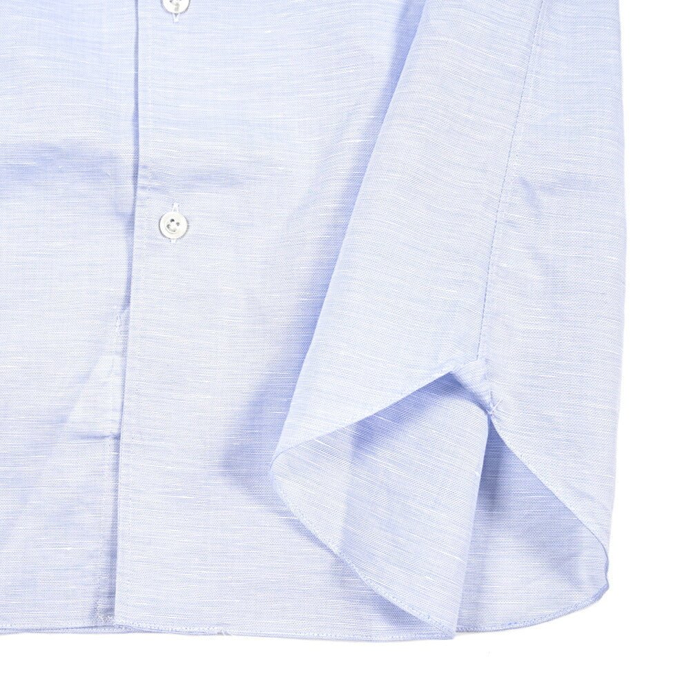 BARBA CULTO リネン混コットン スキッパーカラーシャツ 開襟シャツ｜435723｜GUARDAROBA MILANO OFFICIAL STORE