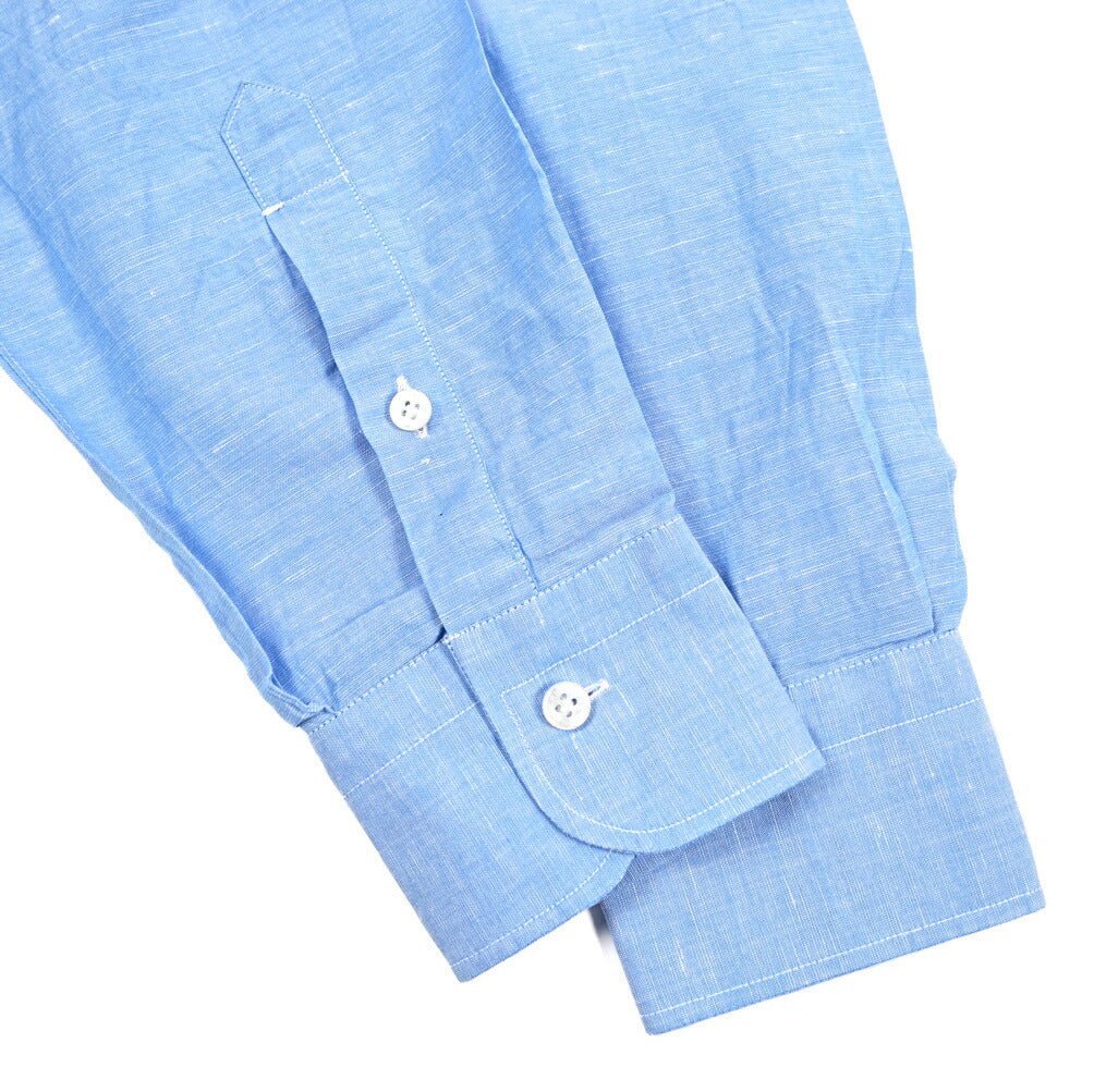 BARBA CULTO コットン混リネン ボタンダウンシャツ｜435727｜GUARDAROBA MILANO OFFICIAL STORE