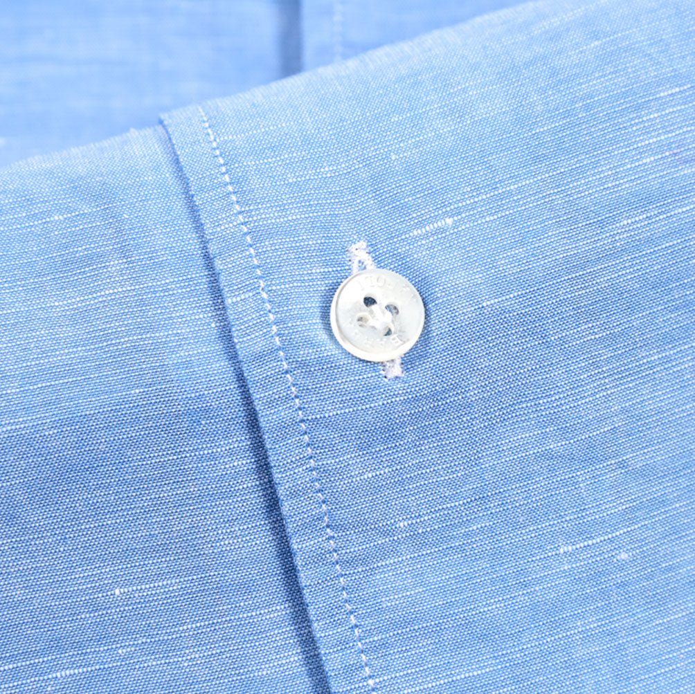 BARBA CULTO コットン混リネン ボタンダウンシャツ｜435727｜GUARDAROBA MILANO OFFICIAL STORE