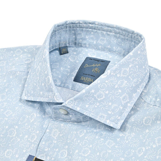 BARBA DANDYLIFE コットン100% ホリゾンタルカラードレスシャツ｜435595｜GUARDAROBA MILANO OFFICIAL STORE