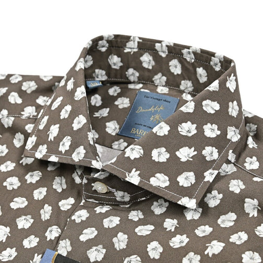 BARBA DANDYLIFE コットン100% ホリゾンタルカラードレスシャツ｜435596｜GUARDAROBA MILANO OFFICIAL STORE