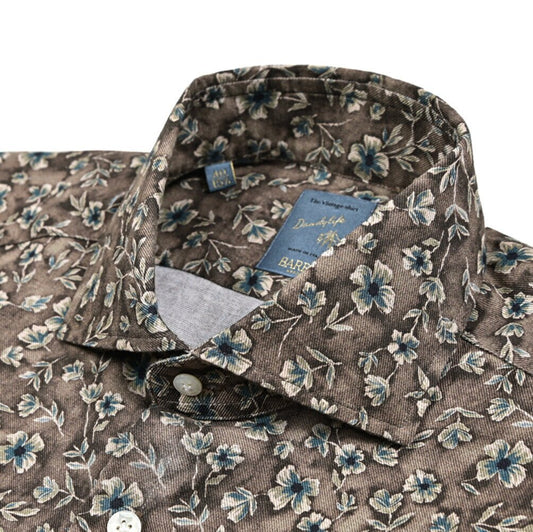 BARBA DANDYLIFE コットン100% ホリゾンタルカラードレスシャツ｜435597｜GUARDAROBA MILANO OFFICIAL STORE