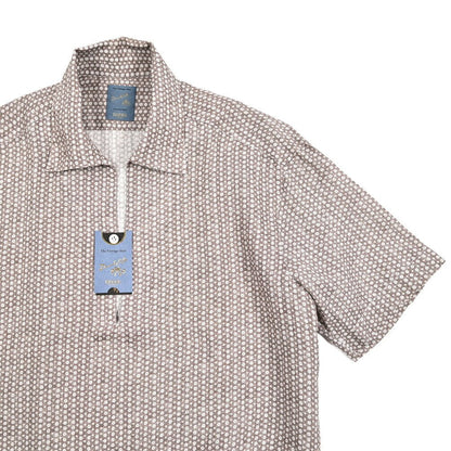 BARBA DANDYLIFE リネン100% 半袖プルオーバーシャツ 開襟シャツ｜435600｜GUARDAROBA MILANO OFFICIAL STORE