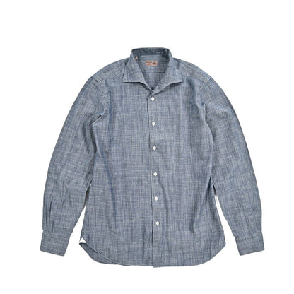 BARBA DANDYLIFE コットン100% スキッパーカラーシャツ 開襟シャツ｜435604-40｜GUARDAROBA MILANO OFFICIAL STORE