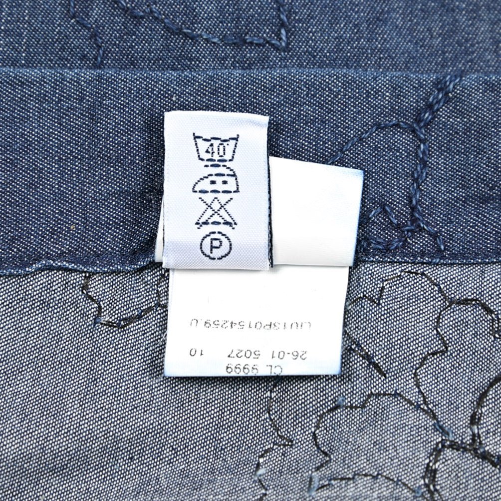 BARBA DANDYLIFE コットン100% ホリゾンタルカラーデニムシャツ｜435606-39｜GUARDAROBA MILANO OFFICIAL STORE