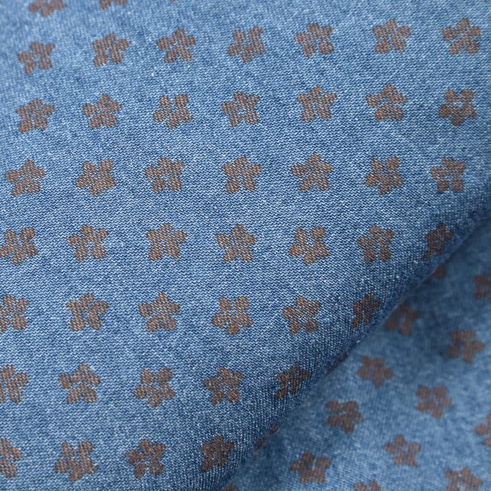 BARBA DANDYLIFE コットン100% ホリゾンタルカラーデニムシャツ｜435608-39｜GUARDAROBA MILANO OFFICIAL STORE